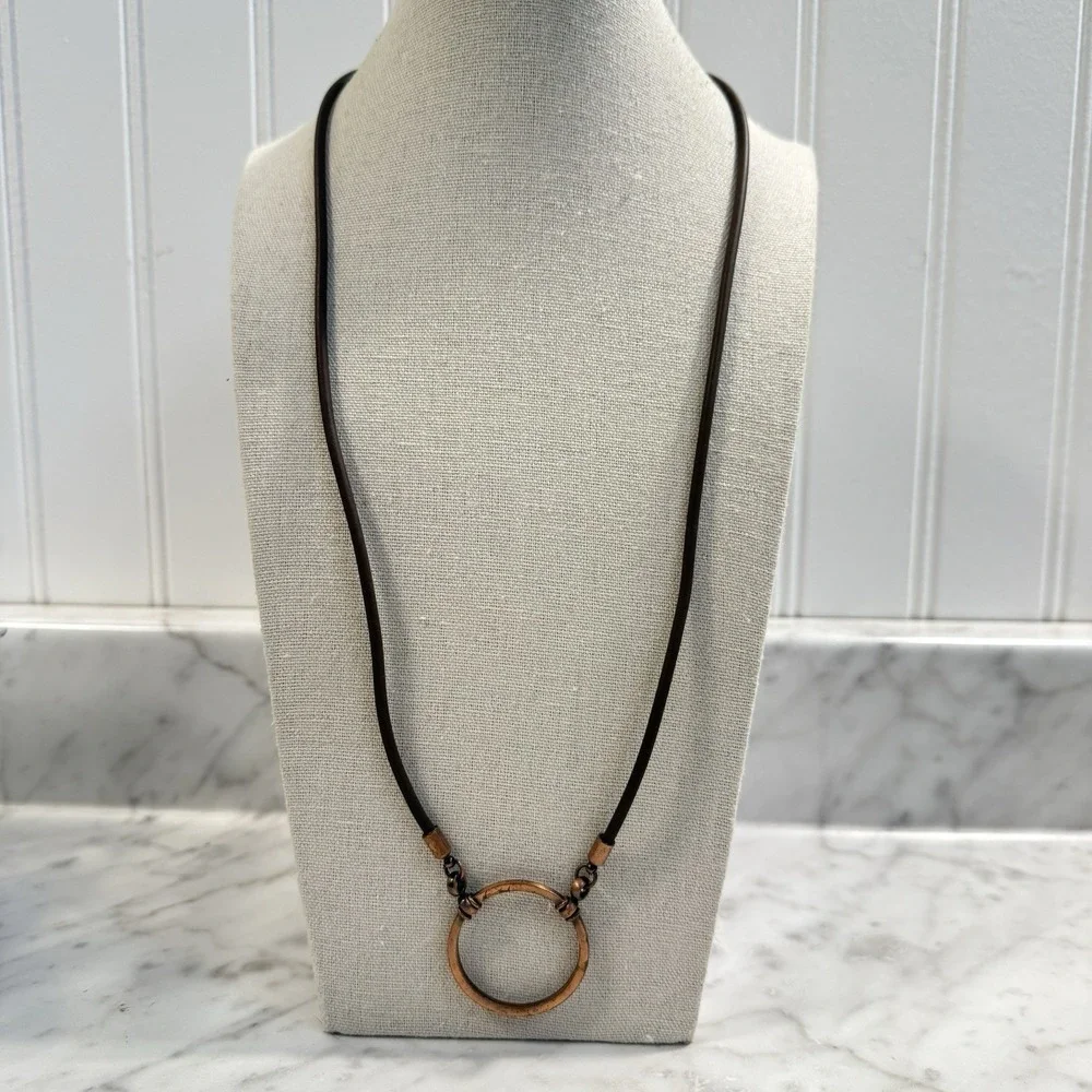 LA LOOP Eyeglass Sportloop Durable Stretchy Brown Copper Necklace Holder